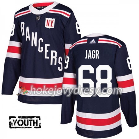 Dětské Hokejový Dres New York Rangers Jaromir Jagr 68 2018 Winter Classic Adidas Modrá Authentic